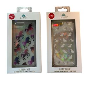 Bundle unicorn - kitty glitter Cases iPhone 6/6s Plus/7 Plus/8 Plus - Multicolor